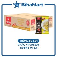 [THÙNG 50 GÓI] - VIFON - Cháo ăn liền Vifon gói 50g hương vị Gà (50g/gói) - Cháo ăn liền Vifon, Cháo Vifon gói gà