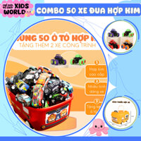 Thùng 50 xe ô tô đồ chơi, xe đồ chơi cho bé trai, ô tô đồ  chơi mini,  thùng 50 xe ô đồ tô đồ chơi