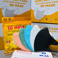 Thùng 500c Khẩu Trang 5D Bông Sen Vàng