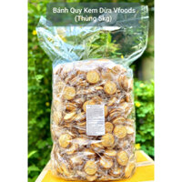 [THÙNG 5KG] Bánh Quy Kem Dừa VFOODS THÁI LAN [HSD: 2024] | Ăn Vặt Cho Bé|