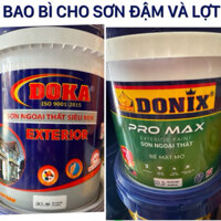 Thùng 5L(6,5kg) Sơn tường Ngoại Thất mịn đẹp và bền màu.