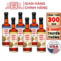 [Thùng 6 chai 2 vị 3 XANH-3 VÀNG] Nước mắm nhỉ Làng Chài Xưa nhãn xanh xuất khẩu dịu nhẹ, nhãn vàng sánh đặc 500ml/chai