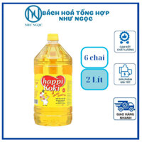 [Thùng 6 Chai] Dầu Ăn Cao Cấp Happi Koki Can 2L Giá Siêu Rẻ - Bách Hóa Tổng Hợp Như Ngọc