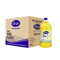 Thùng 6 chai Dầu đậu nành simply 2L