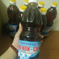 Thùng 6 chai loại 1 lít 30 độ đạm Nước mắm hai non cà ná