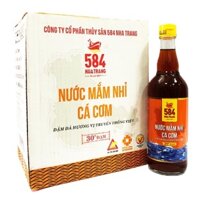 THÙNG 6 CHAI NHỰA NƯỚC MẮM 584 NHA TRANG 30 ĐỘ ĐẠM 500ML