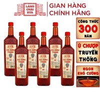 [THÙNG 6 CHAI] NƯỚC CHẤM CÁ CƠM THAN 1L - LÀNG CHÀI XƯA