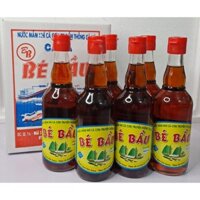 Thùng 6 chai nước măm bé bầu loại đặc biệt chai thủy tinh 500ml