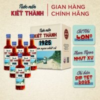 Thùng 6 Chai Nước mắm Kiết Thành Thơm Ngon Nhứt Xứ 500ml Cốt Nhỉ 40 Độ Đạm Nguyên Chất - Nước Mắm Tĩn