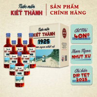 Thùng 6 Chai Nước mắm Kiết Thành Thơm Ngon 500ml Cốt Nhỉ 40 Độ Đạm Nguyên Chất - Nước Mắm Tĩn