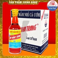 Thùng 6 chai Nước mắm Nhỉ Cá Cơm - 584 Nha Trang - Loại 25 độ đạm, Chai 500ml, Date luôn mới nhất