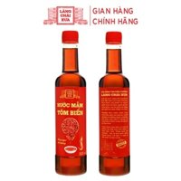 [THÙNG 6 CHAI] NƯỚC MẮM TÔM BIỂN HỒNG NGỌC ĐẠI DƯƠNG 525ML - LÀNG CHÀI XƯA