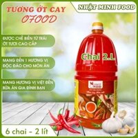 Thùng 6 Chai Tương Ớt 2 Lit Ofood Tương ớt Cay 2L