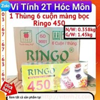 Thùng 6 cuộn màng bọc thực phẩm Ringo 450 khổ 30cm nặng 1.45kg