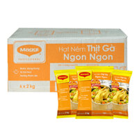Thùng 6 Gói Hạt Nêm Maggi Thịt Gà Ngon Ngon 2kg