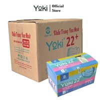 Thùng 6 Hộp 50 Chiếc Khẩu Trang Y Tế Yoki 22+ 4 Lớp Kháng Khuẩn Lọc Bụi Mịn PM2.5