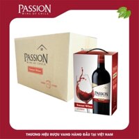 Thùng 6 Hộp Rượu Vang Ngọt Passion 2 Lít