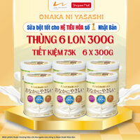 Thùng 6 hộp Sữa bột cho người lớn tuổi Bean Stalk Nhật Bản (Hộp thiếc 300g) - bổ sung dinh dưỡng, tăng cường sức khỏe