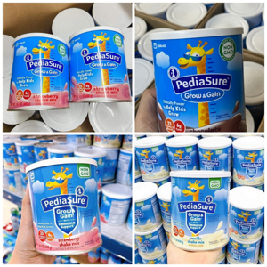 Thùng 6 hộp sữa Pediasure Grow & Gain Vị Vani Shake Mix cho bé 1-13 tuổi 400g nội địa mỹ