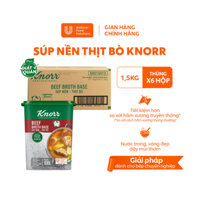 Thùng 6 Hộp Súp Nền Thịt Bò Knorr Professional 1.5kg - Chuyên dùng cho nấu ăn