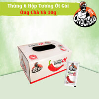Thùng 6 Hộp Tương Ớt gói Ông Chà Và 10ml (720 gói/thùng) Tiện Lợi Siêu Tiết Kiệm