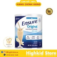 Thùng 6 lon Sữa bột Ensure Original Mĩ 397g hương vani