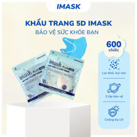 Thùng 600 Chiếc Khẩu Trang 5D Imask 3 Lớp Chống Tia UV, Bụi Mịn PM2.5, Kháng Khuẩn Tốt