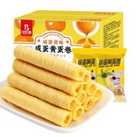 Thùng 760g Bánh Quế Cuộn Kem Trứng Muối BiBiZan Thơm Ngon