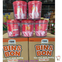 Thùng 8 Ca Xúc Xich Heo Cao Bồi Bin & Bon Masan (mỗi Ca gồm 50 cây x 19gr)