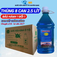 [Thùng 8 Can 2.5 Lít] Nước Rửa Kính Ô Tô