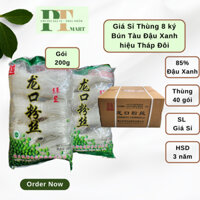 Thùng 8 ký Bún tàu (Miến) Khô Đậu Xanh hiệu Tháp Đôi, Gói 200g. Nấu canh, Xào miến