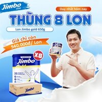 Thùng 8 LON JIMBO GOLD 650G Tặng 1 Siro Sữa Non Bổ Sung Dinh Dưỡng, Cải Thiện Cân Nặng, Phát Triển Chiều Cao