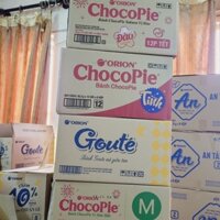 Thùng bánh Chocopie 12 dưa hấu, đào, Goute 8, Custas 12(8 hộp)