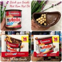 Thùng Bánh que chấm mứt kem Socola hạt dẻ Nutella Go Hazelnut Mỹ 4/2024