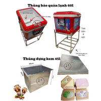 thùng bảo quản kem không dùng điện,thùng đựng kem lưu động,thùng inox đựng kem