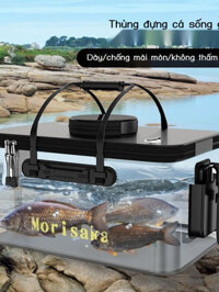 Thùng bảo vệ cá. Hộp đựng cá sống có thể gập lại trong suốt.