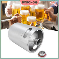 Thùng bia 2L Mini bằng thép không gỉ có nắp xoắn ốc cho phụ kiện sản xuất tại nhà Boron069