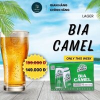 Thùng bia Camel Lager lon cao 12 × 330ml - Date 2025 - Bia Mỹ chính hãng giá tốt