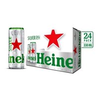 Thùng Bia Heineken Silver 24 Lon Cao 330ml/lon