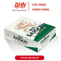 Thùng Bia Sài Gòn Xanh Lager 330ml (24 Lon)