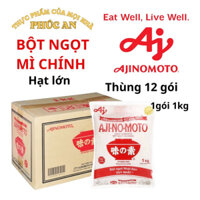 Thùng bột ngọt mì chính AJINOMOTO hạt lớn 120gói*100g 80gói*140g 40gói*454g 12gói*1kg hạt nhỏ 12gói*1kg