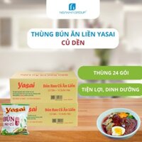 Thùng bún ăn liền Yasai mix 3 vị Khoai lang - củ dền - bí đỏ