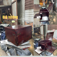 Thùng Cafe Lưu Động Màu Nâu Gỗ Đẹp