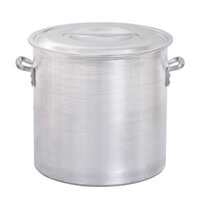 Thùng Canh Nhôm Thương Mại Qd4d Thùng Nhôm Dày Thùng Tròn Có Nắp Nồi Canh Lớn Nồi Nhôm Lớn Nồi Canh Cao Lớn Làm Bằng Nhô