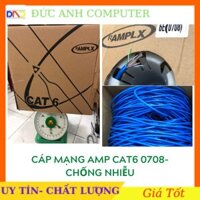 Thùng cáp mạng Cat 6 AMP LX 305m Cat 6B 0718 , Cat 6e 0708 , Cat 6e 10/100/1000