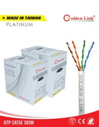 Thùng Cáp Mạng CAT5E UTP – Golden Link – 305m/thùng