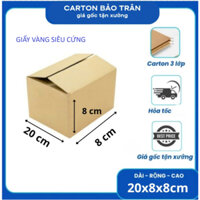 Thùng Carton  size 20x8x8cm 100Hộp carton Giấy