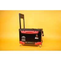 THÙNG CÂU KOI COBRA 32L MÀU ĐỎ ĐEN NẮP TỰA LƯNG 👉 TẶNG 1 PASS ĐÈN VÀ CUỘN CƯỚC