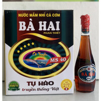 Thùng Chai Nhựa Nước Mắm Nhĩ Cá Cơm Bà Hai (6 x 500ml)