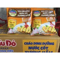 THÙNG CHÁO DINH DƯỠNG NƯỚC CỐT XƯƠNG HẦM THỊT GÀ GẤU ĐỎ 57g